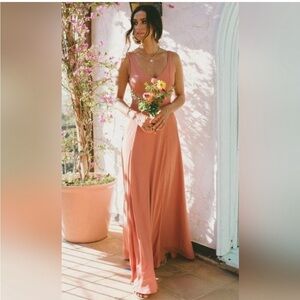 Show Me Your Mumu Jenn Rustic Mauve Maxi Dress - Size Large